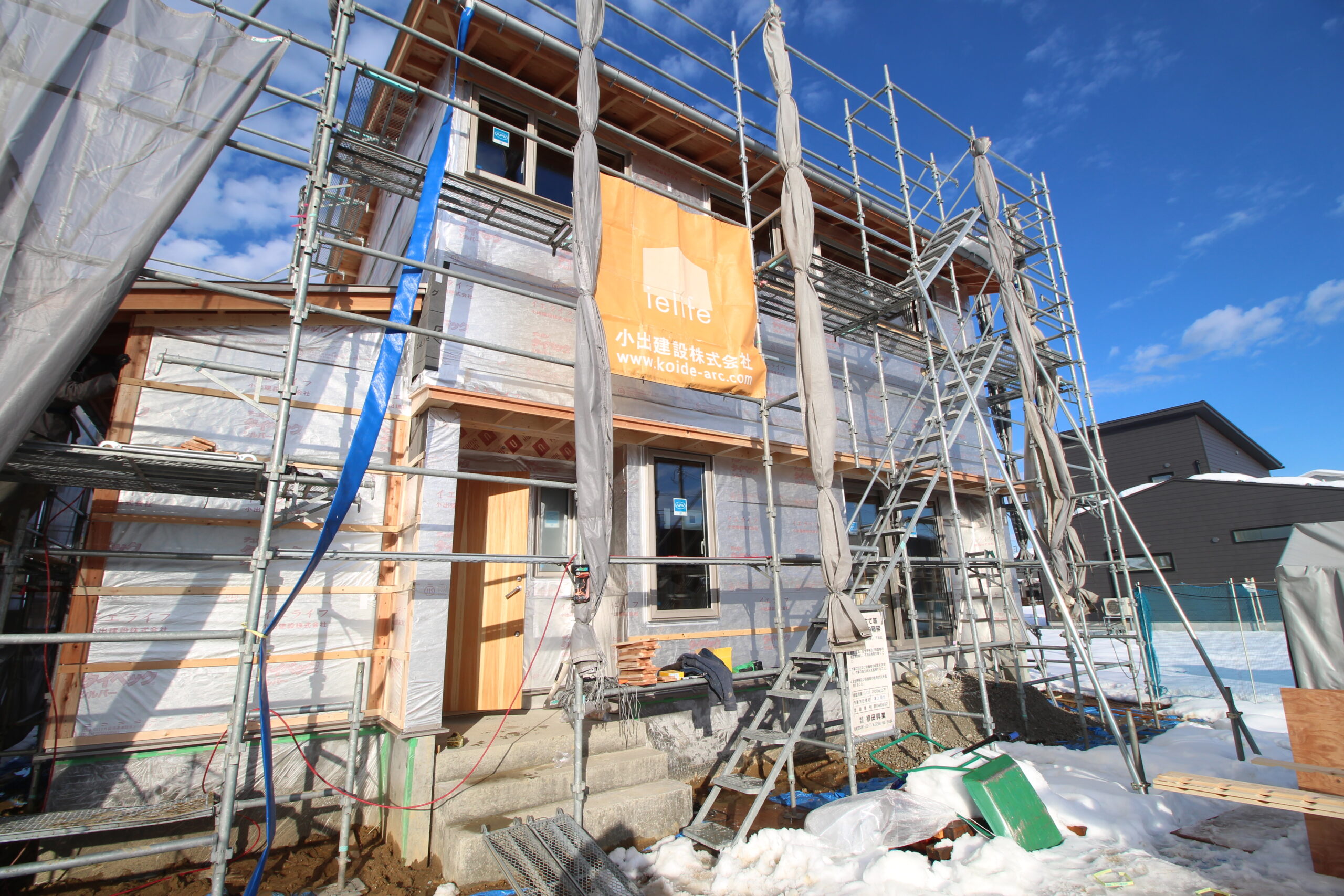 長岡市稲穂～現場上棟