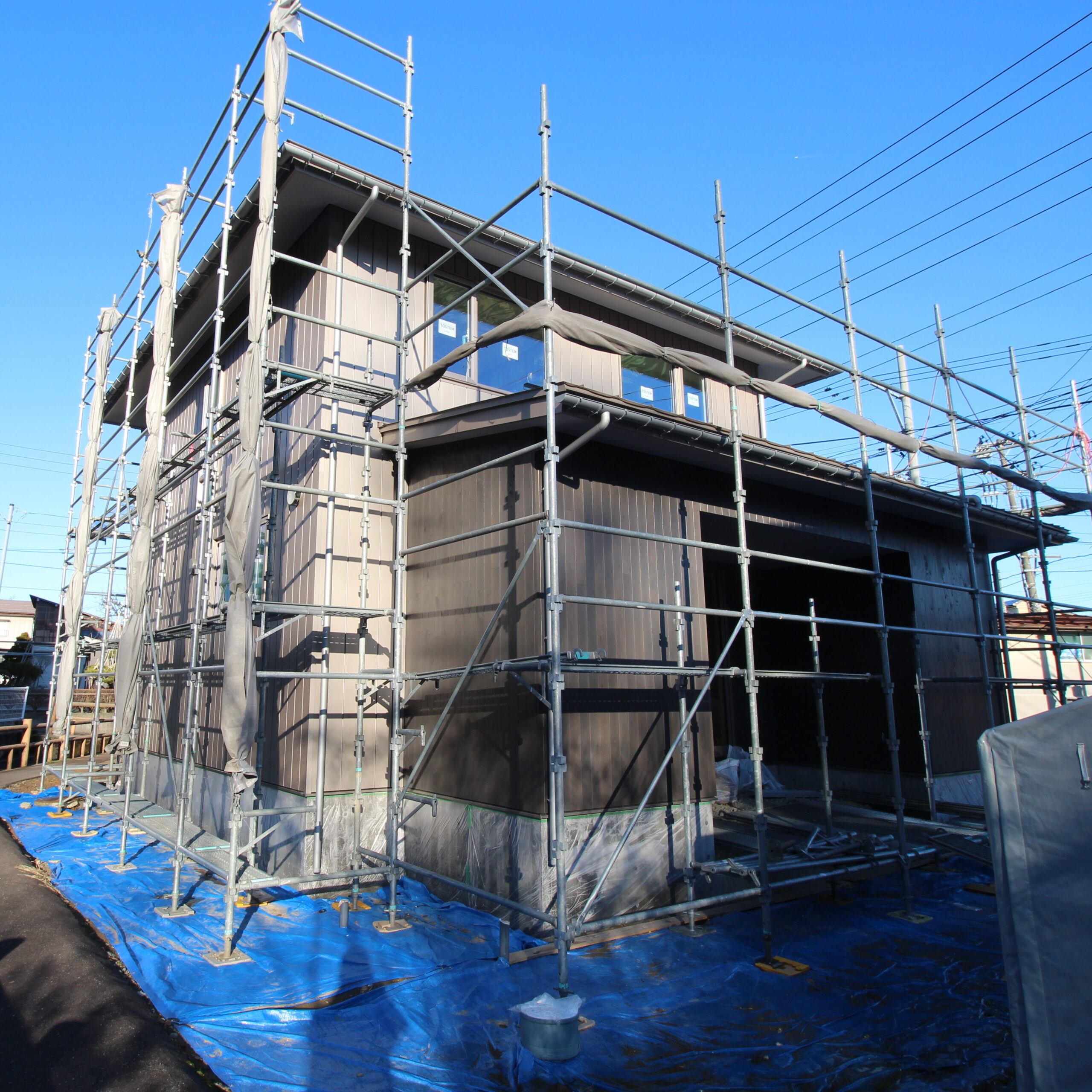 長岡市来迎寺～まもなく竣工