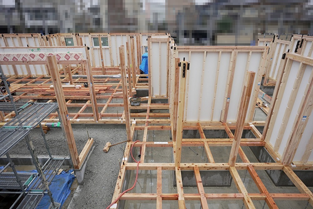 長岡市花園～現場上棟～