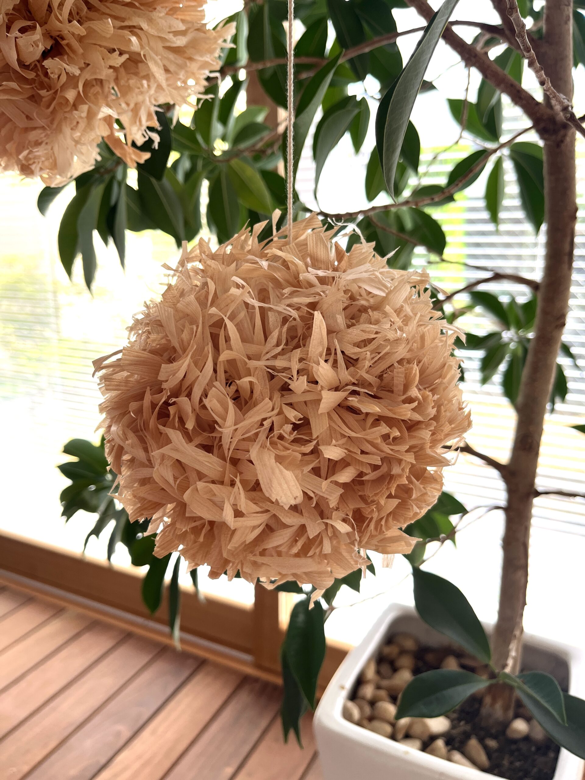 カンナ屑アートワークショップ